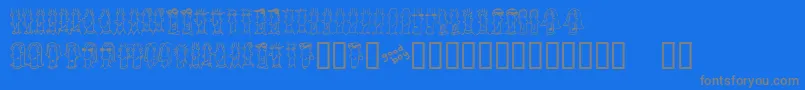 BUENC    Font – Gray Fonts on Blue Background