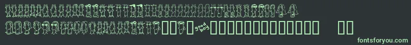 BUENC    Font – Green Fonts on Black Background