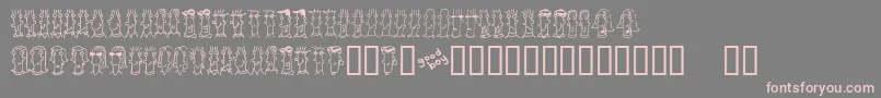 BUENC    Font – Pink Fonts on Gray Background