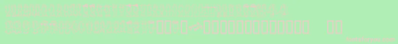 BUENC    Font – Pink Fonts on Green Background