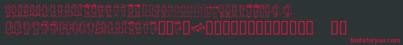 BUENC    Font – Red Fonts on Black Background