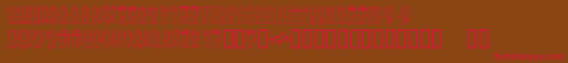 BUENC    Font – Red Fonts on Brown Background