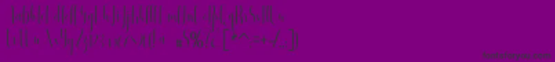Buffalo Font – Black Fonts on Purple Background