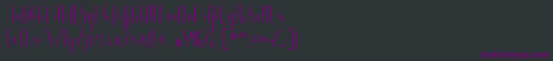 Buffalo Font – Purple Fonts on Black Background