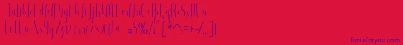 Buffalo Font – Purple Fonts on Red Background