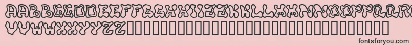 Buffy Font – Black Fonts on Pink Background