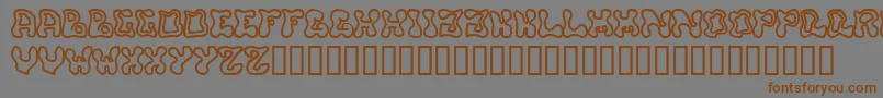 Buffy Font – Brown Fonts on Gray Background