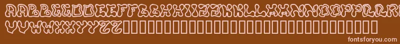 Buffy Font – Pink Fonts on Brown Background