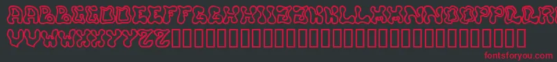 Buffy Font – Red Fonts on Black Background