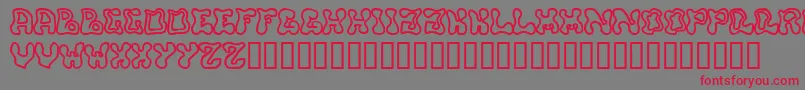 Buffy Font – Red Fonts on Gray Background