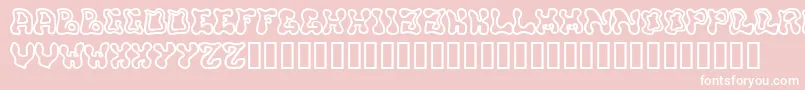 Buffy Font – White Fonts on Pink Background