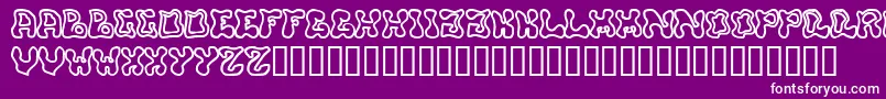 Buffy Font – White Fonts on Purple Background