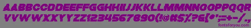 Bugfast Font – Purple Fonts on Gray Background