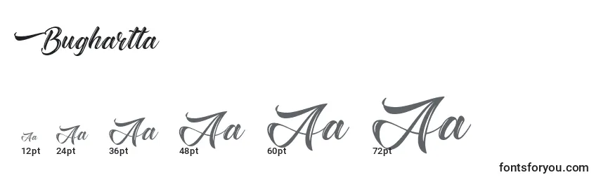 Bughartta Font Sizes