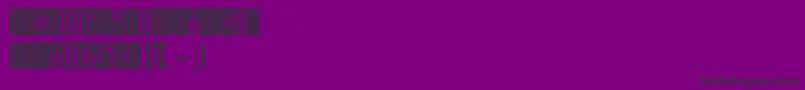 Building State Empire-Schriftart – Schwarze Schriften auf violettem Hintergrund