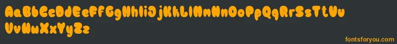 Шрифт Bulb – оранжевые шрифты на чёрном фоне