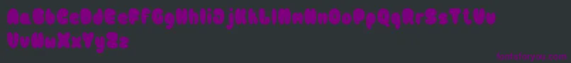 Шрифт Bulb – фиолетовые шрифты на чёрном фоне