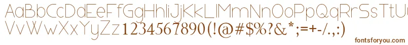 Шрифт BULGARE – коричневые шрифты на белом фоне
