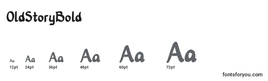 OldStoryBold font sizes