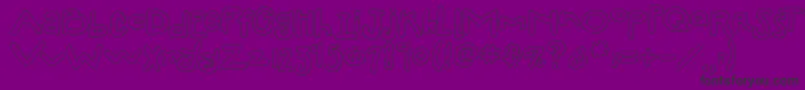 2peasSillyFillIn Font – Black Fonts on Purple Background