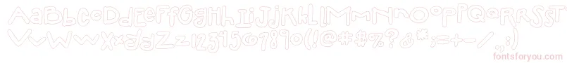 2peasSillyFillIn Font – Pink Fonts on White Background