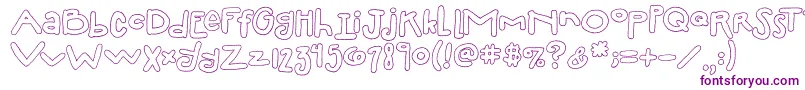 2peasSillyFillIn Font – Purple Fonts