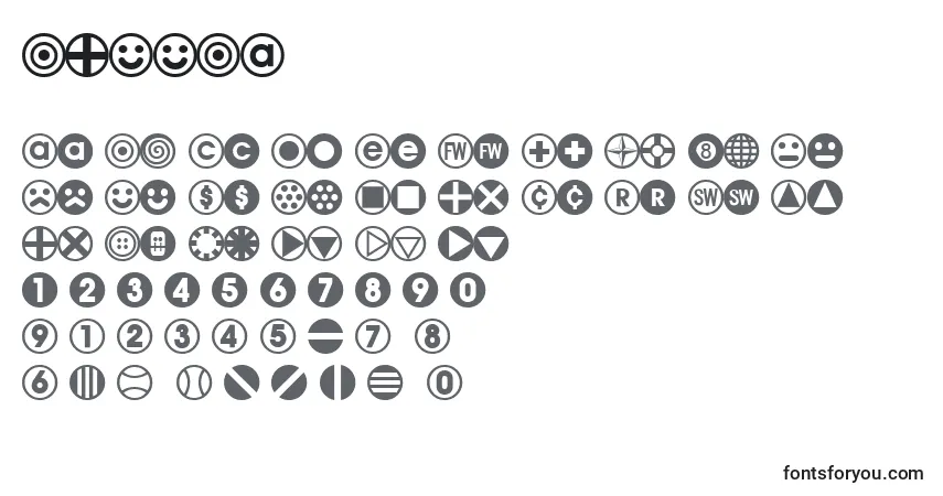 Шрифт BULLBA   (122400) – алфавит, цифры, специальные символы