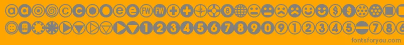 BULLBA   Font – Gray Fonts on Orange Background