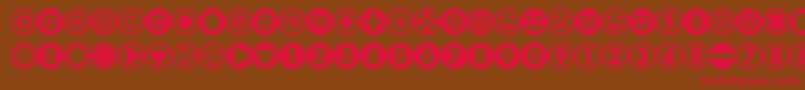 BULLBA   Font – Red Fonts on Brown Background