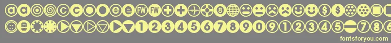 BULLBA   Font – Yellow Fonts on Gray Background