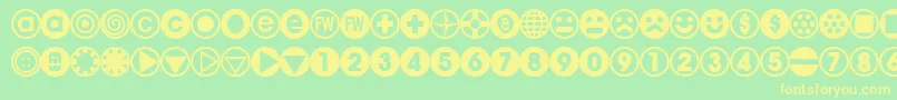 BULLBA   Font – Yellow Fonts on Green Background