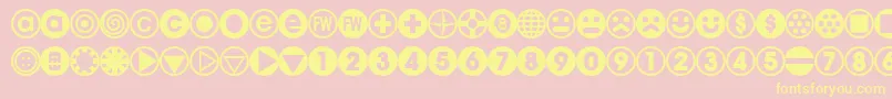 BULLBA   Font – Yellow Fonts on Pink Background