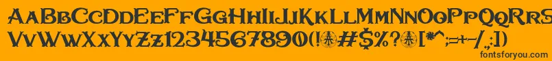 Bullhawk Personal Use Only Font – Black Fonts on Orange Background