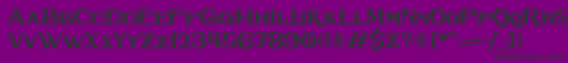 Bullhawk Personal Use Only Font – Black Fonts on Purple Background