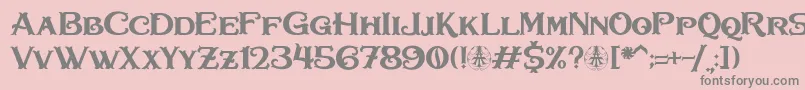 Bullhawk Personal Use Only Font – Gray Fonts on Pink Background