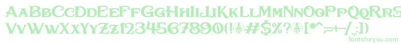 Bullhawk Personal Use Only Font – Green Fonts on White Background