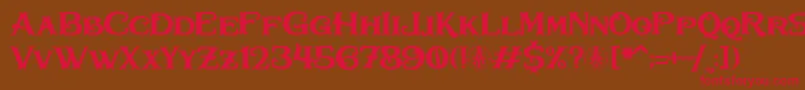 Bullhawk Personal Use Only Font – Red Fonts on Brown Background