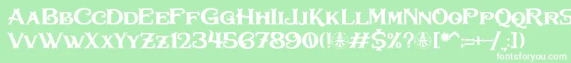 Bullhawk Personal Use Only Font – White Fonts on Green Background