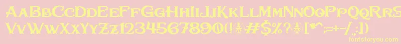 Bullhawk Personal Use Only Font – Yellow Fonts on Pink Background