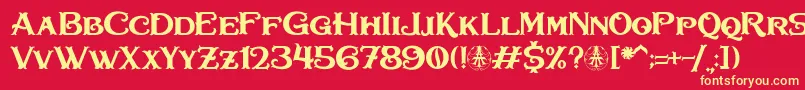 Bullhawk Personal Use Only Font – Yellow Fonts on Red Background