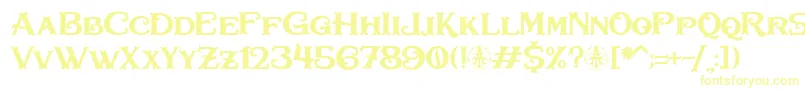 Bullhawk Personal Use Only Font – Yellow Fonts on White Background