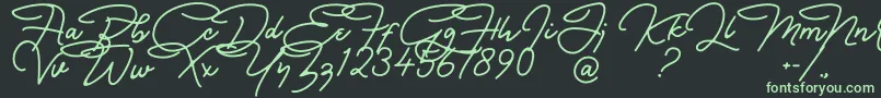 Więcej informacji o czcionce Bullstander Free Font Czcionka Bullstander Free Font – zielone czcionki na czarnym tle