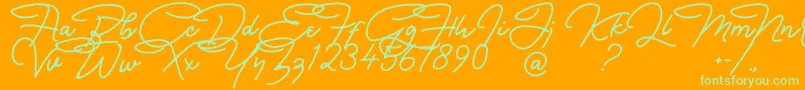 Más sobre la fuente Bullstander Free Font fuente Bullstander Free Font – Fuentes Verdes Sobre Fondo Naranja