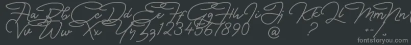 Saiba mais sobre a fonte Bullstander Free Font Fonte Bullstander Free Font – fontes cinzas em um fundo preto