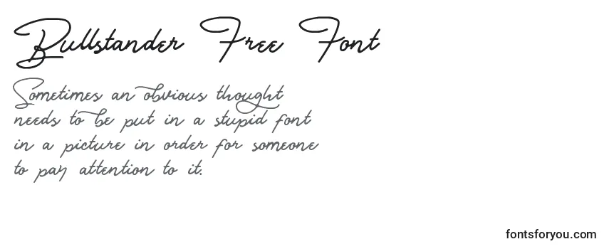 フォントBullstander Free Font (122404)