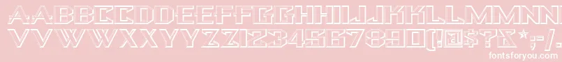 BULWN    Font – White Fonts on Pink Background