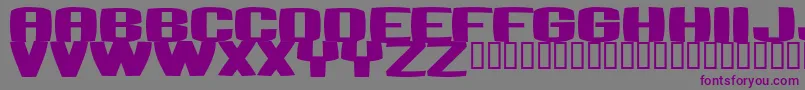 BUMBASTIKA Font – Purple Fonts on Gray Background