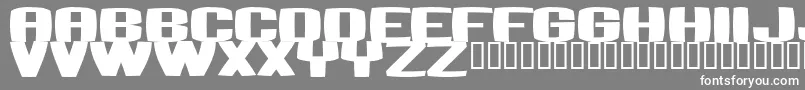 BUMBASTIKA Font – White Fonts on Gray Background