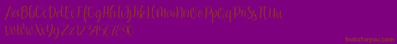 bumble blitz for dafont-Schriftart – Braune Schriften auf violettem Hintergrund