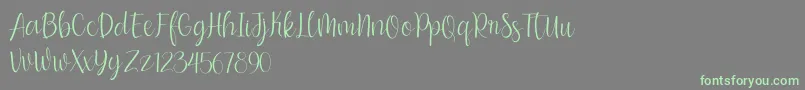 bumble blitz for dafont Font – Green Fonts on Gray Background
